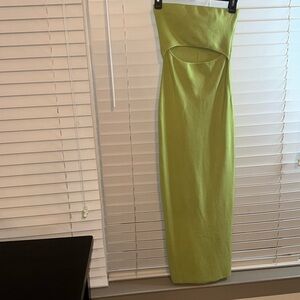 NWT Lime Green House Of Harlow Bodycon Dress with cutout